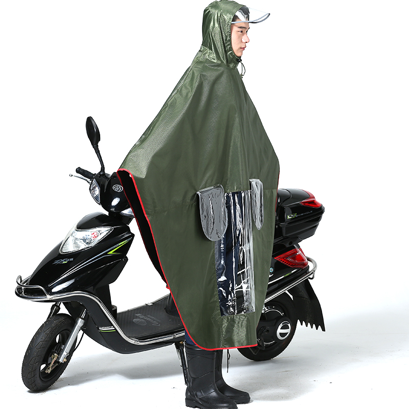 新品 ENFOLD Rain Poncho Coat Rain Poncho Waterproof Raincoat Oxford Fashion Single E-Bike