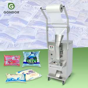Machine de remplissage et de scellage de sachets d'eau préformés pour la production de jus et d'eau en sachet pour les entreprises de conditionnement en sachet - Product Image 1