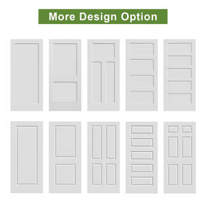 6 पैनल प्रीचुंग प्राइड दरवाजे सफेद आधुनिक लकड़ी के दरवाजे के लिए आंतरिक mdf ढाले दरवाजे - Product Image 3