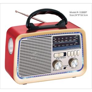 Radio Portátil de 3 Bandas <span class=keywords><strong>FM</strong></span>/AM/SW con Reproductor USB/TF y Función de Carga, Alimentación CA/CC y por Batería, Audio para el Hogar y Exteriores - Product Image 3