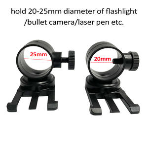 Support original, nouveau matériau PC créatif, support latéral rotatif à <span class=keywords><strong>360</strong></span>° pour casque avec clip pour lampe torche à trois broches - Product Image 3