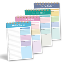 Agenda Diaria A5 2026 2027, Encuadernada en Espiral, Lista de Tareas, Color Pastel, Artículos de Oficina y Escolares, Regalo