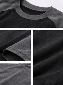 Camiseta Deportiva de Manga Raglán Bicolor para Hombre, Corte Ajustado, para Gimnasio y Fitness, Marca Personalizada, Fabricante OEM - Product Image 3