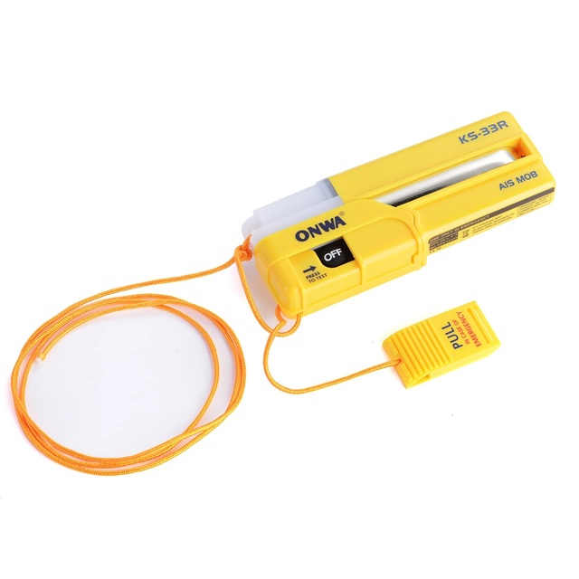 ONWA KS-33R AIS-MOB Personal Locator Beacon Smartfind AIS MOB Tracker Transmits GPS Target Tracking Information