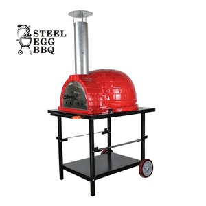 SEB KAMADO 26 Inch <strong>Wood</strong> <strong>Fired</strong> <strong>Pizza</strong> <strong>Oven</strong> Tandoor <strong>Oven</strong> <strong>Outdoor</strong> Kitchen Set with Bbq and <strong>Pizza</strong> <strong>Oven</strong> - Product Image 1