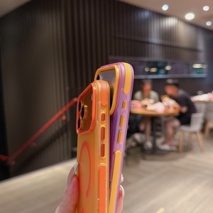 เคสโทรศัพท์แม่เหล็กแบบด้านกึ่งโปร่งแสง สำหรับ iPhone 17 14 15 16 Pro Max ขอบตัดสี ป้องกันการกระแทก - Product Image 5