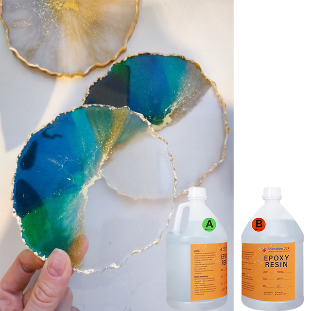 DIY Epoxy Resin 1:1 Crystal Clear Yellow Resistance Starter Kit for Beginners Art Craft Construction Used for Molds Making