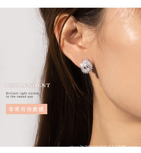 Juego de Joyería para Mujer con Collar, Pendientes y Anillo de Plata de Ley S925 con Cadena Cubana en Forma de Pera, Resistente al Agua - Product Image 4