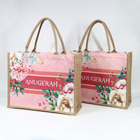 Sac fourre-tout en toile de jute naturelle, en gros, pas cher, pour promotion, cadeau, mariage