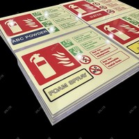 Vinilo Fotoluminiscente de PVC Imprimible del Fabricante, Señal de Extintor de Incendios con Brillo de 4 Horas, Adhesivo de Salida Verde que Brilla en la Oscuridad