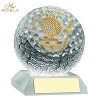 Noble – balle de Golf créative en cristal, entraînement le plus long et prix du trophée de Golf Pin le plus proche
