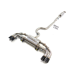 Scarico Catback in Acciaio Inox con Valvola per Volkswagen <span class=keywords><strong>Golf</strong></span> GTE MK7, Parti Auto ad Alte Prestazioni, Scarico Valvetronic - Product Image 1