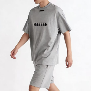 T-<span class=keywords><strong>shirt</strong></span> ESS respirant à manches courtes pour homme et <span class=keywords><strong>femme</strong></span>, col rond décontracté, avec rivets décoratifs, anti-rétrécissement, motif God - Product Image 4