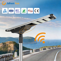 Lampadaire Solaire LED Extérieur en Aluminium 100W 150W 200W 250W 300W avec Caméra de Surveillance