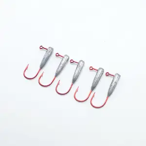 Quality tube jig head hooks fishing bass river hooks saltwater jig hooks