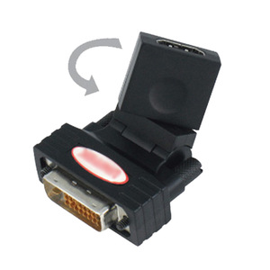 Adaptador CQL DVI a HDMI Macho a Hembra con Cubierta para Conexión de Video - Product Image 1