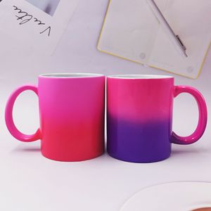 Tasses à café en céramique mate 11 oz de couleur unie, créatives, <span class=keywords><strong>avec</strong></span> poignée et logo personnalisable pour cadeaux promotionnels, résistantes aux hautes températures, vente en gros - Product Image 1