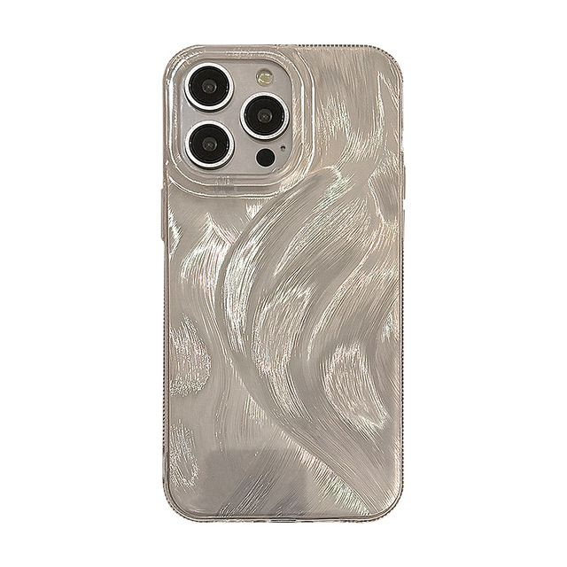 Luxury Fashion Silver Glitter Laser TPU Soft Bumper Cover for iPhone 11 12 13 14 15 16 17 Shockproof Phone Case