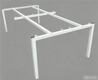 Table à manger 4 places pour usage commercial et domestique, bureau de réunion moderne, grande table de travail de bureau longue, mobilier de bureau durable