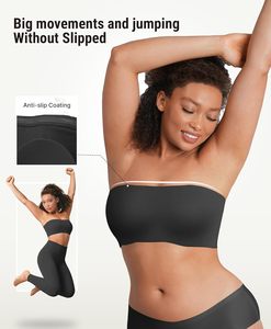 Reggiseno Senza Spalline per Donne, Senza <span class=keywords><strong>Ferretto</strong></span>, Imbottito, Antiscivolo, Top <span class=keywords><strong>a</strong></span> Tubo, Comodo e Modellante, in Nylon e Spandex - Product Image 5
