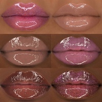 Fabricant de produits de beauté pour les lèvres, gloss à lèvres vegan en gros, logo personnalisé, gloss à lèvres pailleté imperméable, vente en gros en vrac