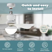 Ventilateur de plafond TSINYE avec lumière et télécommande, ventilateur de plafond avec lumière intégrée, combo ventilateur et lumière sans fil pour cuisine