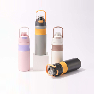 20oz/600ml 316 Stainless Steel Vacuum Insulated Sports Water <b>Bottle</b> Leakproof <b>Thermos</b> For Hiking Camping Travel Hot & Cold - Product Image 1