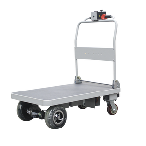 <span class=keywords><strong>Chariot</strong></span> à plateforme électrique à palettes plates en acier inoxydable, capacité de 400 kg, outils industriels, transport à quatre roues, Chine - Product Image 2