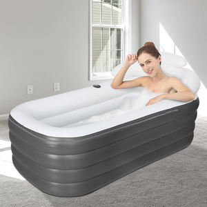 Bañera de hidromasaje familiar portátil plegable Sauna inflable de gran tamaño para adultos engrosada - Product Image 3