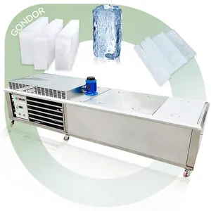 Refrigeración comercial de salmuera, helado de agua salada, contenedor grande Industrial grande, máquina para hacer bloques de hielo para hacer