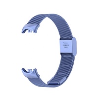 Bracelet de montre en métal de luxe pour Xiaomi Band 8, en acier inoxydable, de remplacement, pour montre intelligente Mi Band 8, pour femmes