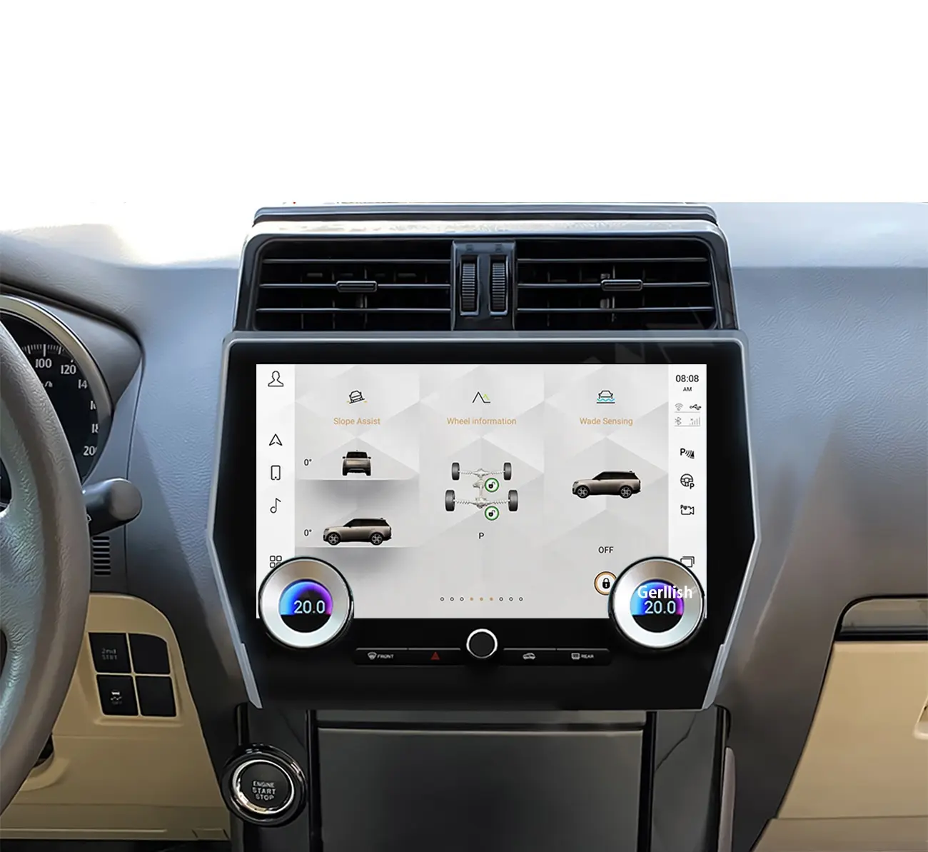 Toyota Land Cruiser Prado 150 2010 - 2022 için Android araba radyo 2Din Stereo alıcı Autoradio multimedya oynatıcı GPS Navi ünitesi