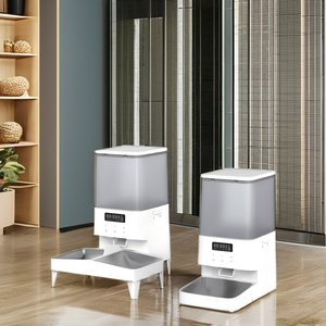 CITICITY Gamelles doubles intelligentes réglables pour animaux de compagnie, avec support, en acier inoxydable, sur table élévatrice automatique - Product Image 5