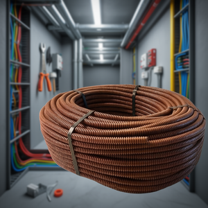 Tubo Corrugado Flexible Marrón de 20mm 50m para Protección de Conductos Eléctricos - Product Image 3