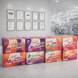 Tampons jetables ultra-fins en coton biologique doux avec protection maximale anti-fuites pour l'hygiène féminine, idéaux pour la natation et les sports. - Product Image 4
