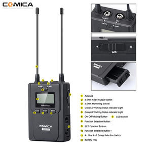 Comica Cvm-Wm200 casque sans fil dynamique petite abeille microphone à condensateur fonction d'annulation de bruit pour interview Radio Mark One - Product Image 2