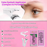 Cils magnétiques souples sans colle pour un maquillage rapide avec applicateur, nouveau stock, kit de cils magnétiques réutilisables pour les voyages