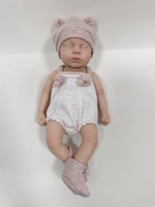 Chinesische Fabrik Neuerscheinung Pädagogisches Spielzeug Liebliches Design Schrägblickende Lebensechte Vollsilikon-Reborn-Babypuppen - Product Image 5