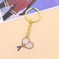 Porte-clés en alliage sur le thème du sport, pendentifs de sac pour fans de football, basketball, tennis, volleyball, marque OEM Yiwu pour la Journée sportive scolaire