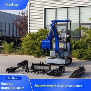 HT12 Hydraulic Crawler Excavator Exported to Europe and America Agricultural Orchard <b>Trenching</b> Construction Small Excavator - Product Image 2
