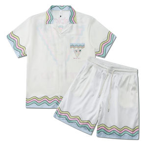 2025 è durato camicie da <span class=keywords><strong>uomo</strong></span> stampate digitali e pantaloncini in Rayon di seta di alta qualità camicie stampate a maniche corte Vintage per gli uomini - Product Image 6