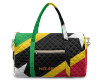 Sac de voyage Saint Kitts et Nevis (version matelassée) – Grand sac de sport pour femme, sac de week-end, sac de voyage pour une nuit, sac à main cabine