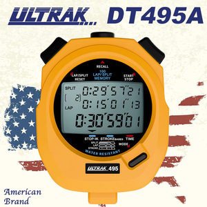 Cronómetro Digital ULTRAK DT495H, Memoria para 100 Vueltas, Pantalla de 3 Filas, Temporizador Electrónico, Cronógrafo Deportivo Profesional para Atletismo - Product Image 3