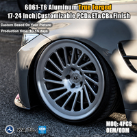 Jantes monobloc forgées 20x10 20x11 5x112, finition argent brossé, multi-branches, à déport profond, compatibles BMW M3 M4 G80 G82