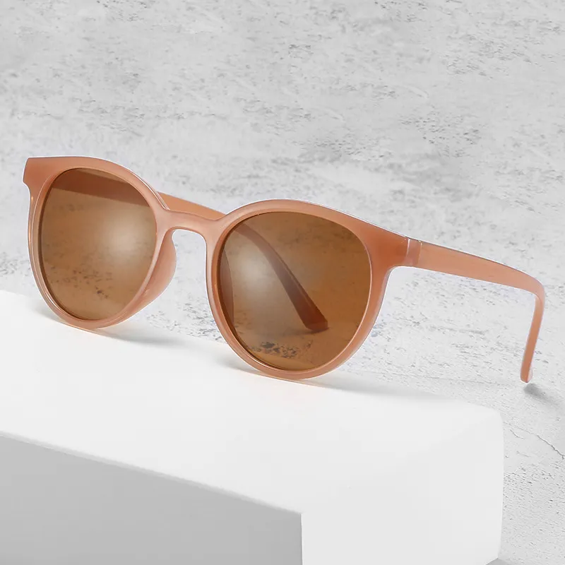 custom 2022 fashion promotional sun glasses korean round vintage designer men women shades sunglasses 2023