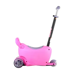Chinese cheap infants baby kiddy 3 wheel scooter push car with seat