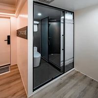 Maison spatiale 2-3 chambres, 8,5 m, 5 personnes, personnalisable, préfabriquée, panneaux sandwich, hôtel mobile de luxe, bureau, bâtiment, hôpital, centre commercial