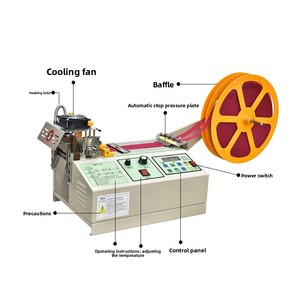 Máquina de corte de cintas por calor totalmente automática para correas y telas no tejidas - Product Image 2