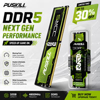 Module de mémoire gaming PUSKILL DDR5 32 Go 64 Go 6000 MHz UDIMM RAM double canal pour PC haute performance