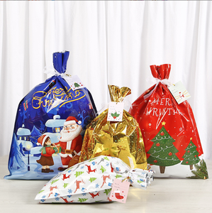 Sac de bonbons de <span class=keywords><strong>Noël</strong></span> personnalisable <span class=keywords><strong>avec</strong></span> renne et sac cadeau à cordon du <span class=keywords><strong>Père</strong></span> <span class=keywords><strong>Noël</strong></span> - Product Image 3